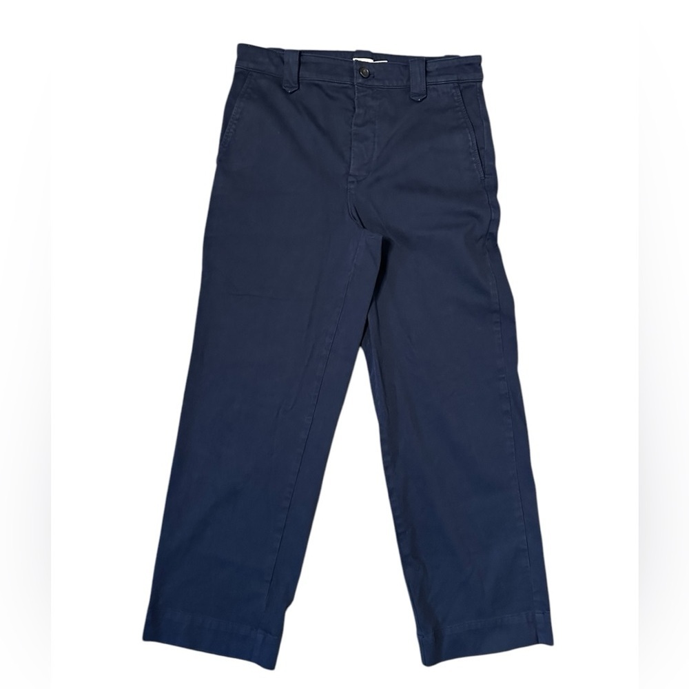Faherty Women’s Wide Leg Navy Trousers Sz 6